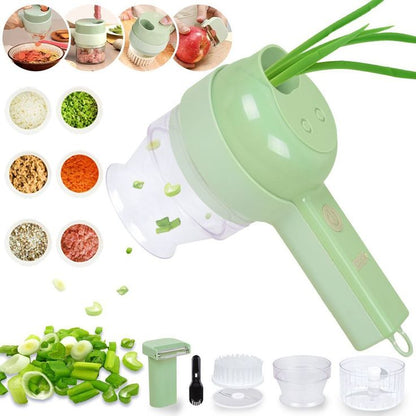 4 in 1 Portable Electric Vegetable Cutter Set