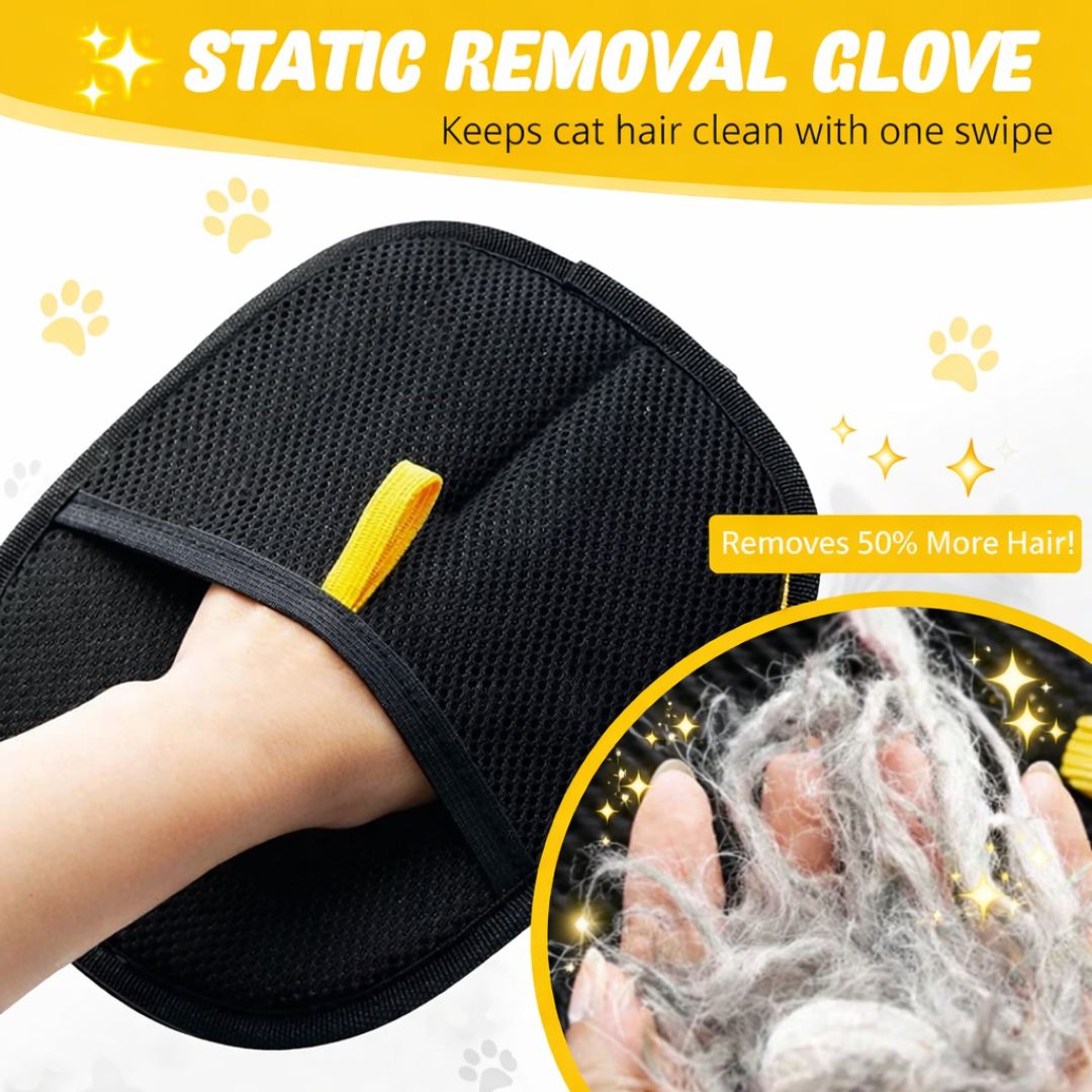 Pet Hair Removal Gloves | Reusable Glove for Pets (Pack of 1)