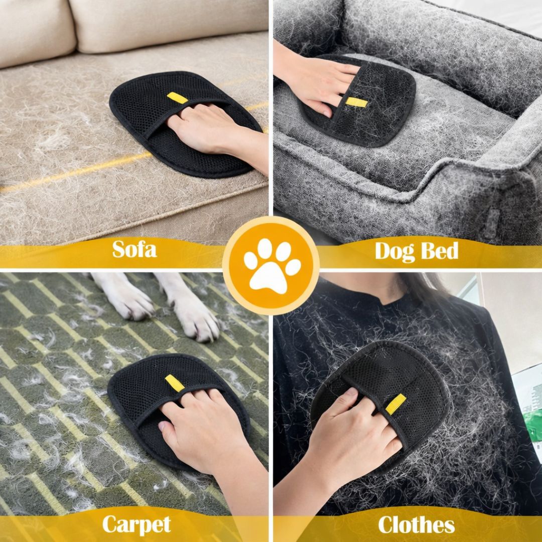 Pet Hair Removal Gloves | Reusable Glove for Pets (Pack of 1)